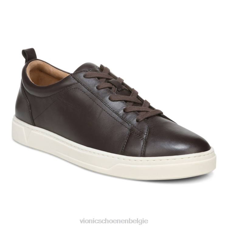 Vionic Lucas sneaker met veters ZND81461 chocolade Vionic chaussures belgique