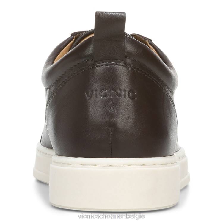 Vionic Lucas sneaker met veters ZND81461 chocolade Vionic chaussures belgique
