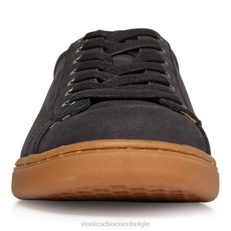 Vionic baldwin casual sneaker met veters ZND845 zwart nubuck Vionic belgie