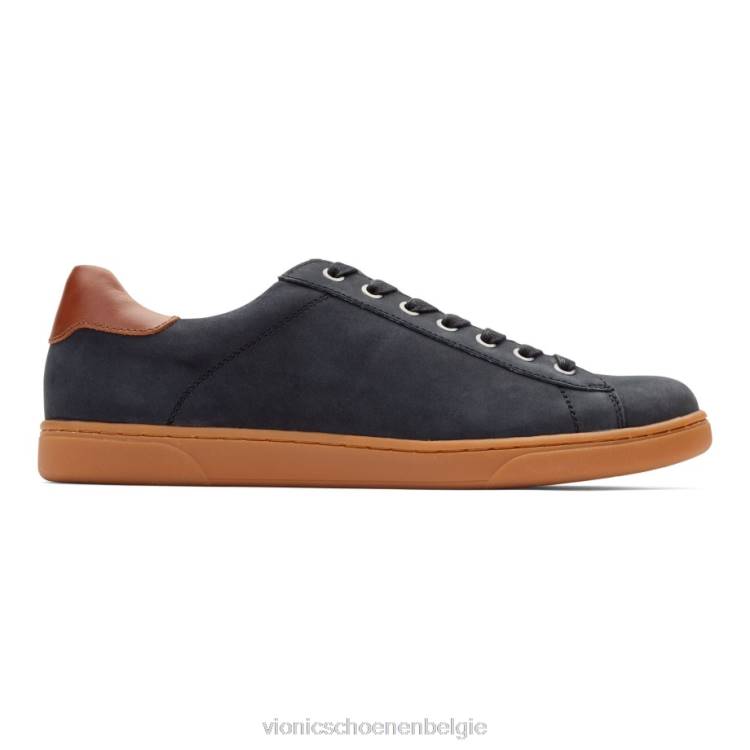 Vionic baldwin casual sneaker met veters ZND845 zwart nubuck Vionic belgie