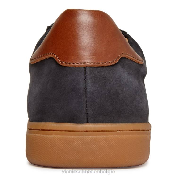 Vionic baldwin casual sneaker met veters ZND845 zwart nubuck Vionic belgie
