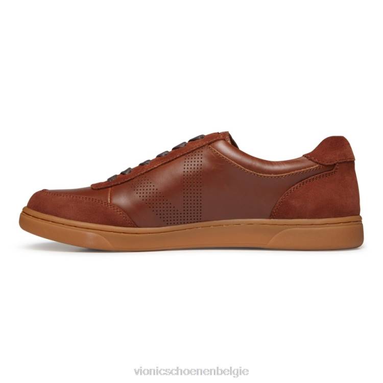 Vionic brok casual sneaker met veters ZND858 donkerbruin Vionic chaussures belgique