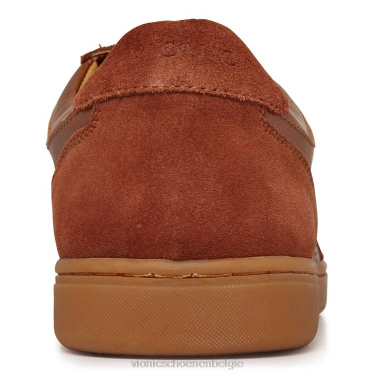 Vionic brok casual sneaker met veters ZND858 donkerbruin Vionic chaussures belgique