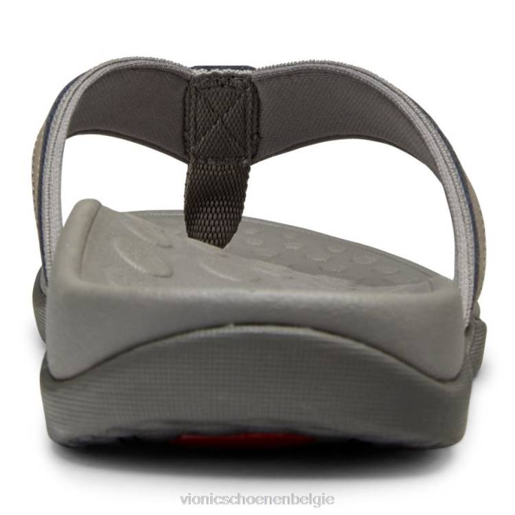 Vionic Getijdensandaal voor heren ZND824 houtskool Vionic chaussures belgique