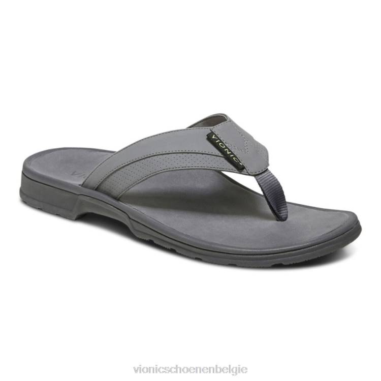 Vionic Wyatt teensandaal ZND81444 houtskool Vionic shoes outlet