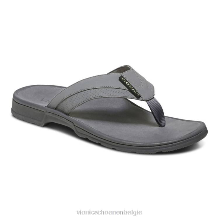 Vionic Wyatt teensandaal ZND8636 houtskool Vionic schoenen