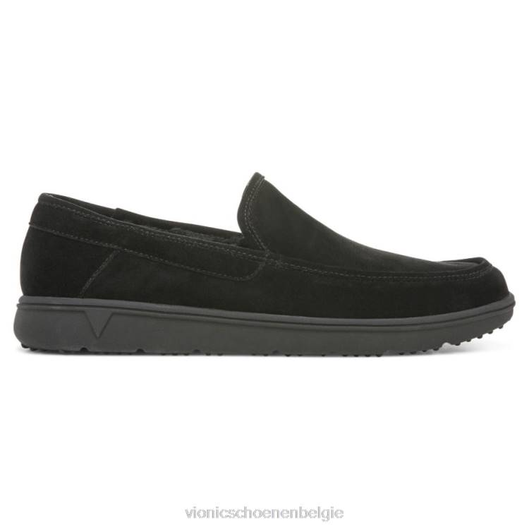 Vionic Gustavo pantoffel ZND81479 zwart suède Vionic chaussures belgique