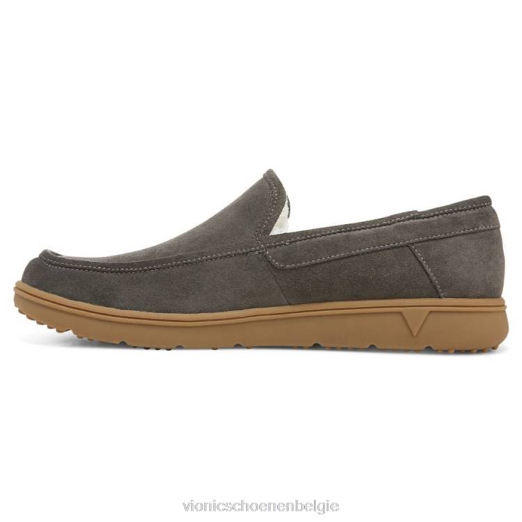 Vionic Gustavo pantoffel ZND81481 grijs suède Vionic shoes outlet