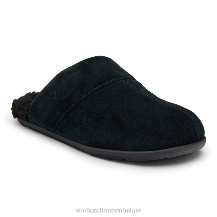 Vionic alfons muiltjespantoffel ZND81483 zwart suède Vionic verkooppunten