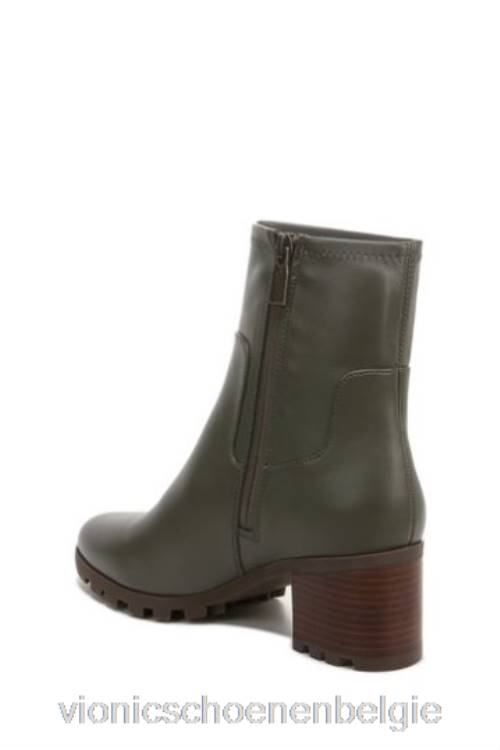 Vionic olijfgroene stretch synthetische ronan laarzen met middelhoge schacht ZND81653Vionic sandals