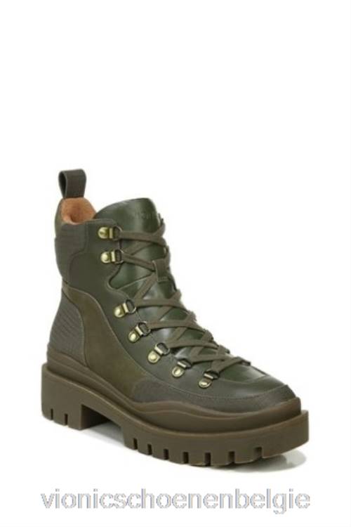 Vionic olijfgroene waterdichte jaxen laarzen met middelhoge schacht ZND81627Vionic chaussures belgique