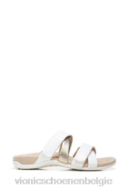 Vionic Hadlie witte schuifsandalen ZND81494Vionic belgie