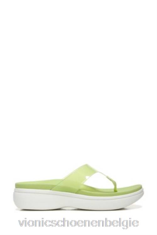 Vionic groene lichtgevende sandalen met sleehak ZND81640Vionic shoes outlet