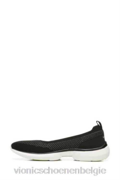 Vionic Kallie zwarte gebreide slip-on schoenen nieuw ZND81665Vionic chaussures belgique