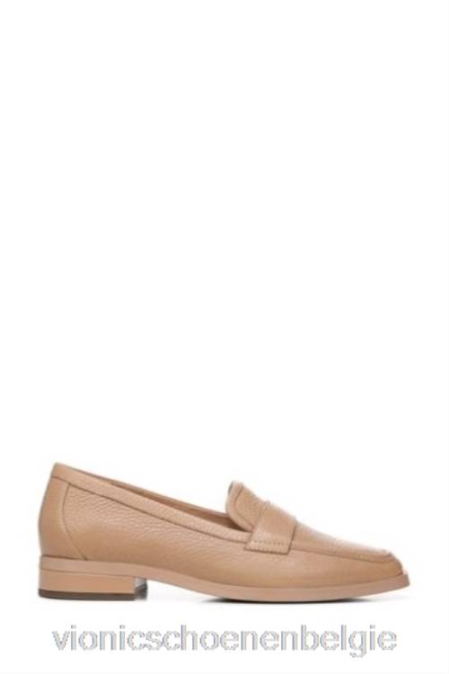 Vionic macaron getrommeld leer nude sellah slip-on schoenen ZND81558Vionic belgie