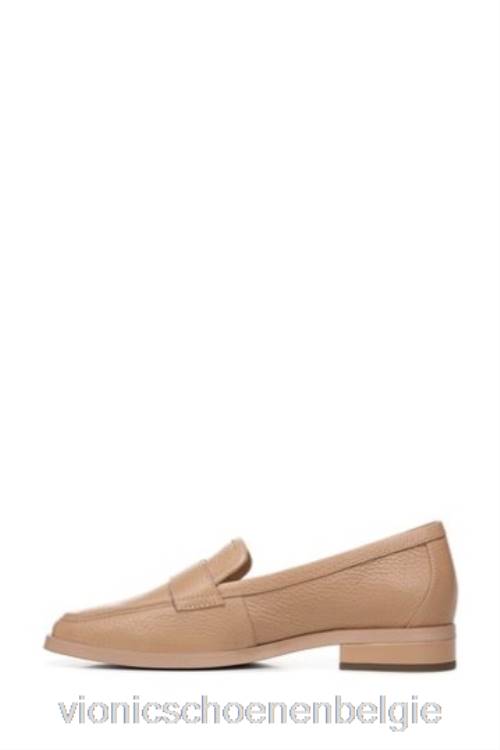 Vionic macaron getrommeld leer nude sellah slip-on schoenen ZND81558Vionic belgie