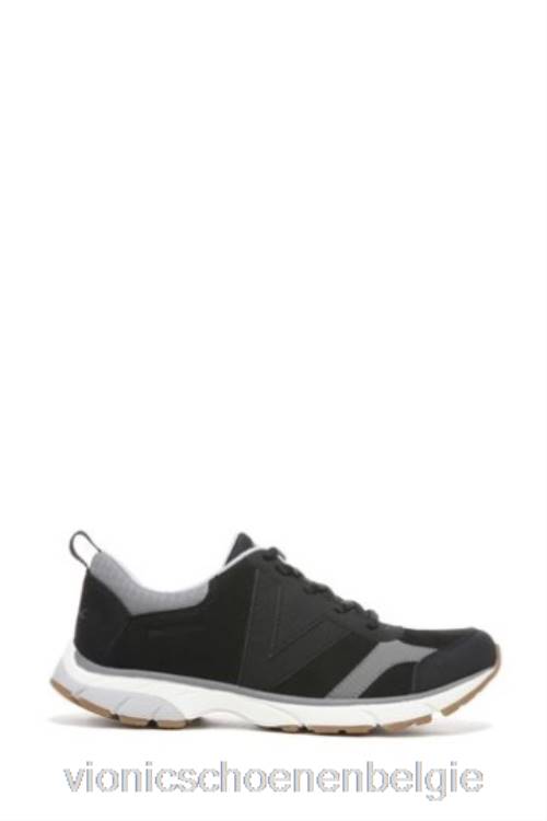 Vionic Zanny zwart/houtskool sneakers met veters ZND81638Vionic verkooppunten