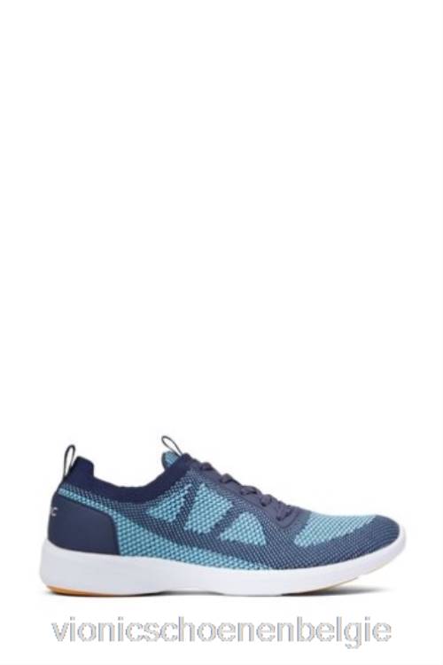 Vionic blauwe lenora gebreide sneakers met veters, nieuw ZND81670Vionic verkooppunten