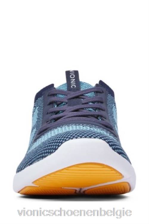 Vionic blauwe lenora gebreide sneakers met veters, nieuw ZND81670Vionic verkooppunten