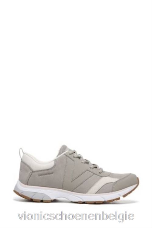 Vionic grijze donkertaupe zanny sneakers met veters ZND81649Vionic chaussures belgique