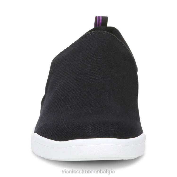 Vionic Marshall glijdt door ZND81163 zwart canvas Vionic chaussures