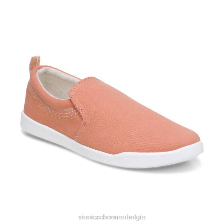Vionic Marshall glijdt door ZND81164 papaya canvas Vionic chaussures belgique
