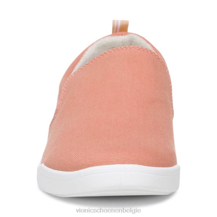 Vionic Marshall glijdt door ZND81164 papaya canvas Vionic chaussures belgique