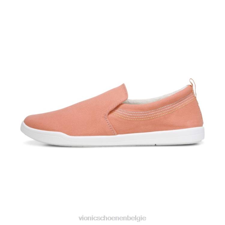 Vionic Marshall glijdt door ZND81164 papaya canvas Vionic chaussures belgique