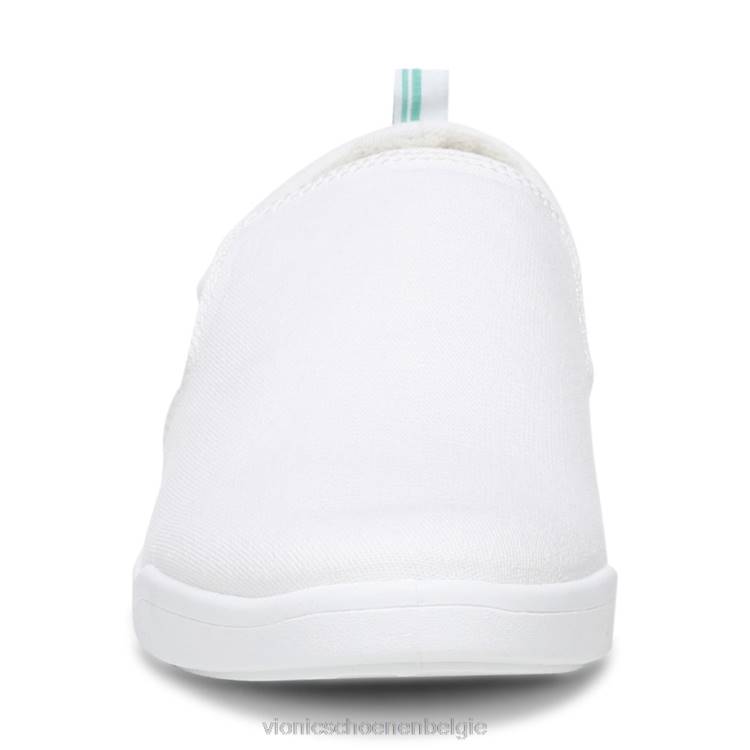 Vionic Marshall glijdt door ZND81166 wit doek Vionic shoes outlet