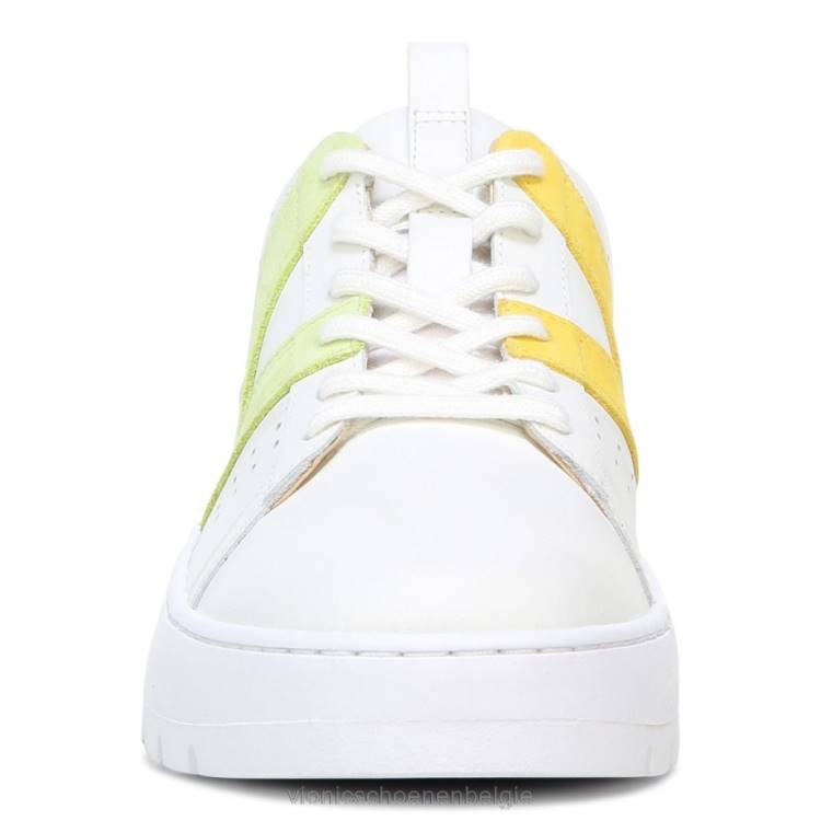 Vionic Simasa-sneaker ZND81135 witte bleke limoen Vionic chaussures
