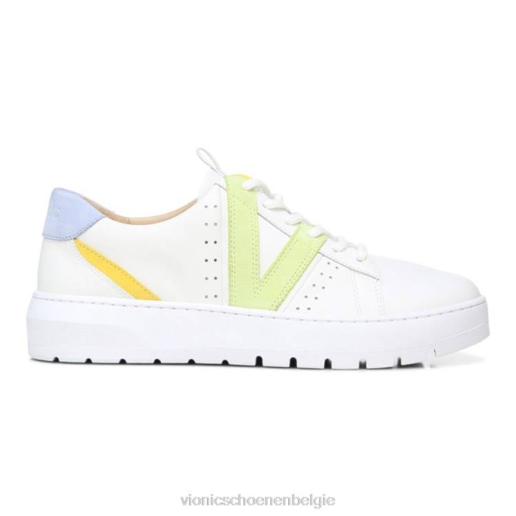 Vionic Simasa-sneaker ZND81135 witte bleke limoen Vionic chaussures