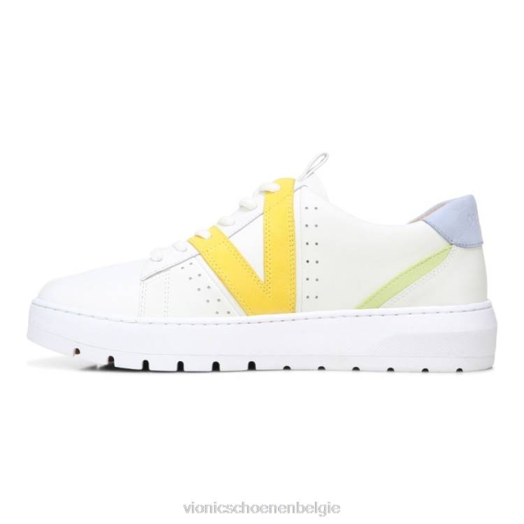 Vionic Simasa-sneaker ZND81135 witte bleke limoen Vionic chaussures