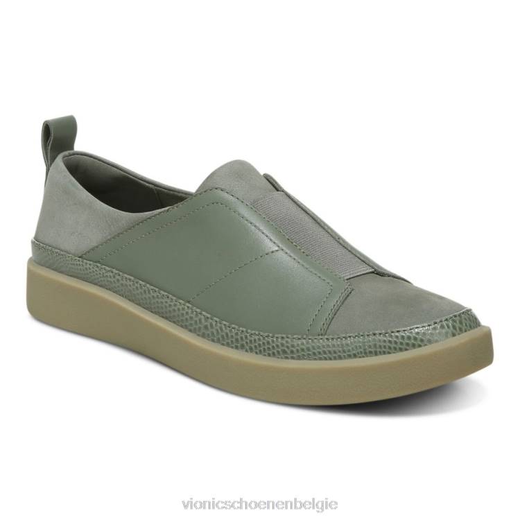 Vionic Zinah slip-on sneaker ZND81106 legergroen Vionic belgie