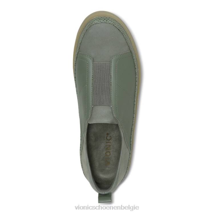 Vionic Zinah slip-on sneaker ZND81106 legergroen Vionic belgie