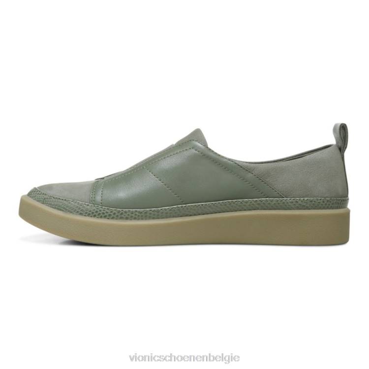 Vionic Zinah slip-on sneaker ZND81106 legergroen Vionic belgie