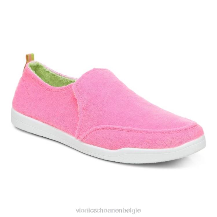 Vionic beach malibu slip-on sneaker: badstof ZND81153 kauwgom badstof Vionic schoenen
