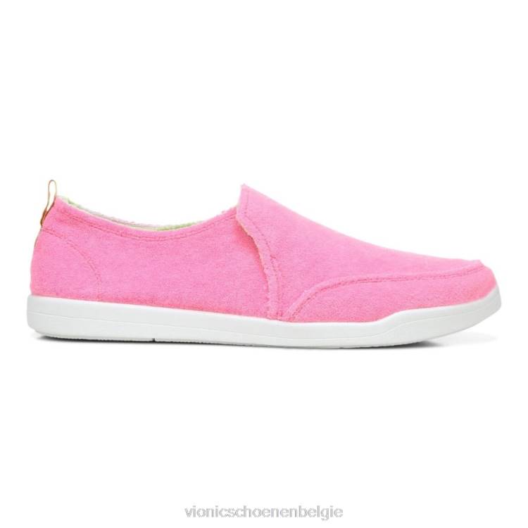 Vionic beach malibu slip-on sneaker: badstof ZND81153 kauwgom badstof Vionic schoenen