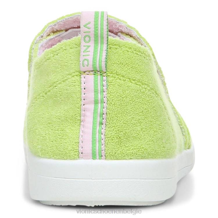 Vionic beach malibu slip-on sneaker: badstof ZND81154 limoen badstof Vionic verkooppunten