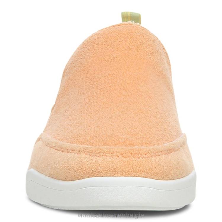 Vionic beach malibu slip-on sneaker: badstof ZND81155 abrikozen badstof Vionic belgie