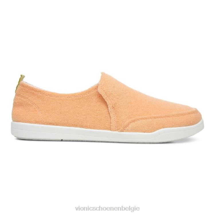 Vionic beach malibu slip-on sneaker: badstof ZND81155 abrikozen badstof Vionic belgie