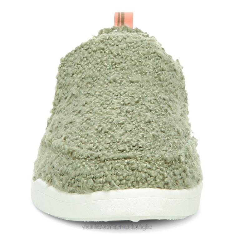 Vionic beach malibu slip-on sneaker: bouclé ZND81071 legergroene bouclé Vionic belgie