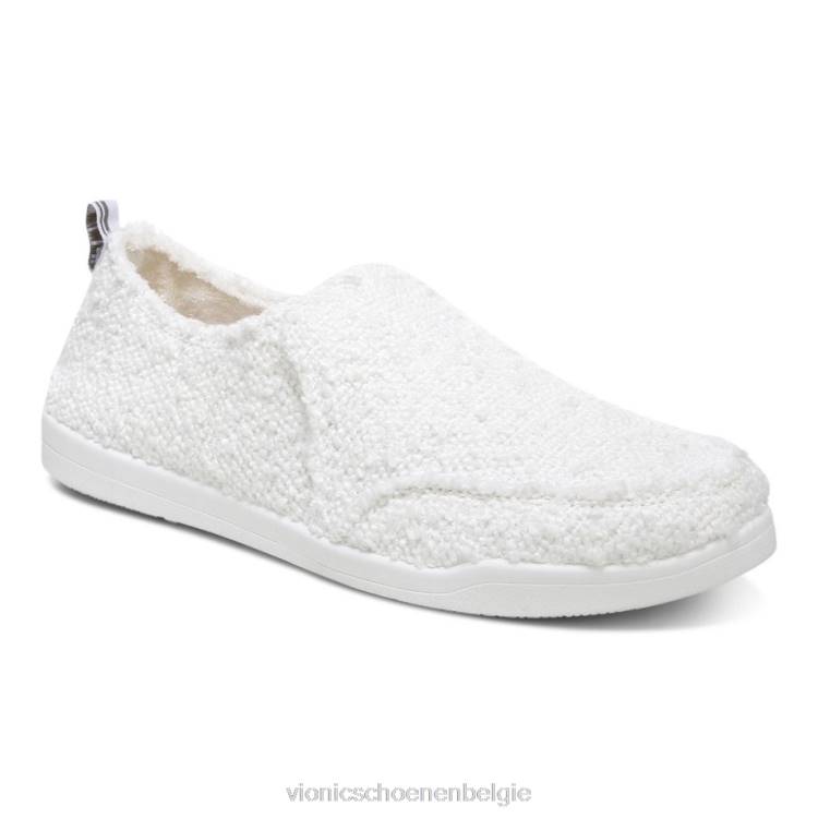 Vionic beach malibu slip-on sneaker: bouclé ZND81073 witte bouclé Vionic chaussures belgique