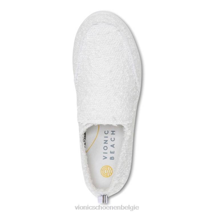 Vionic beach malibu slip-on sneaker: bouclé ZND81073 witte bouclé Vionic chaussures belgique