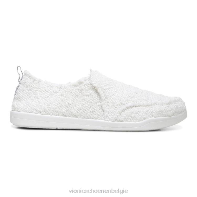 Vionic beach malibu slip-on sneaker: bouclé ZND81073 witte bouclé Vionic chaussures belgique