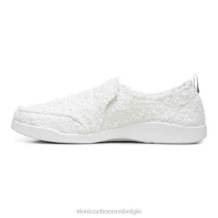 Vionic beach malibu slip-on sneaker: bouclé ZND81073 witte bouclé Vionic chaussures belgique