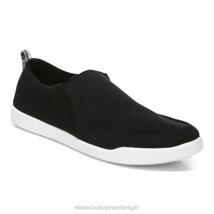 Vionic beach malibu slip-on sneaker: canvas ZND81077 zwart canvas Vionic verkooppunten