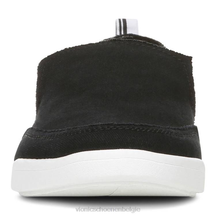 Vionic beach malibu slip-on sneaker: canvas ZND81077 zwart canvas Vionic verkooppunten