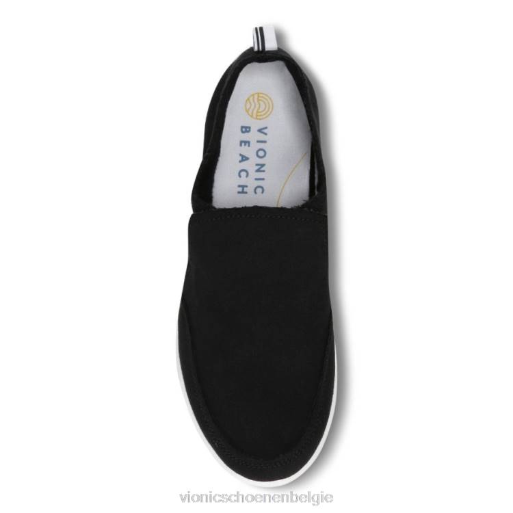 Vionic beach malibu slip-on sneaker: canvas ZND81077 zwart canvas Vionic verkooppunten