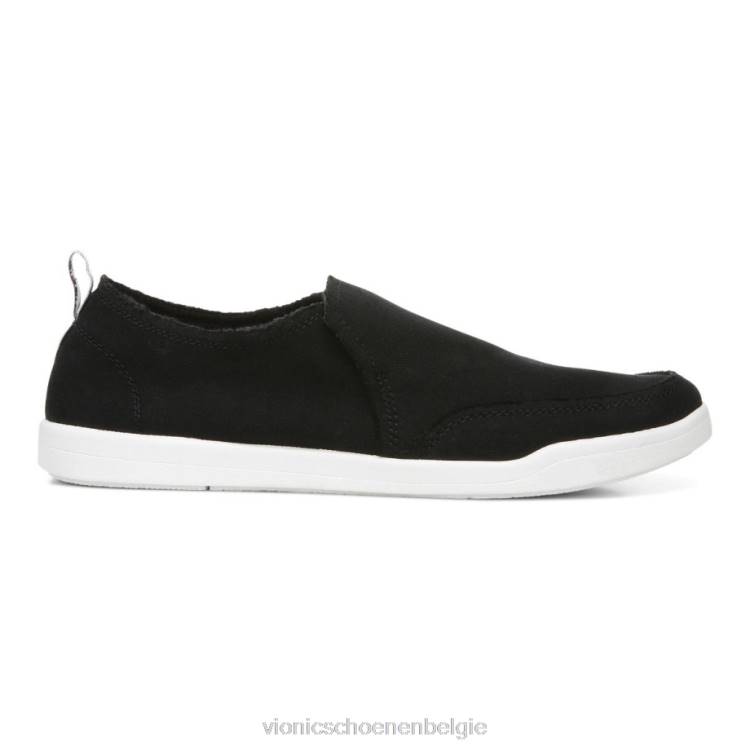 Vionic beach malibu slip-on sneaker: canvas ZND81077 zwart canvas Vionic verkooppunten