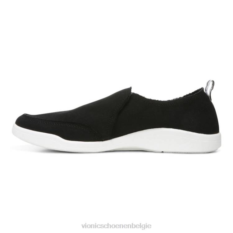 Vionic beach malibu slip-on sneaker: canvas ZND81077 zwart canvas Vionic verkooppunten